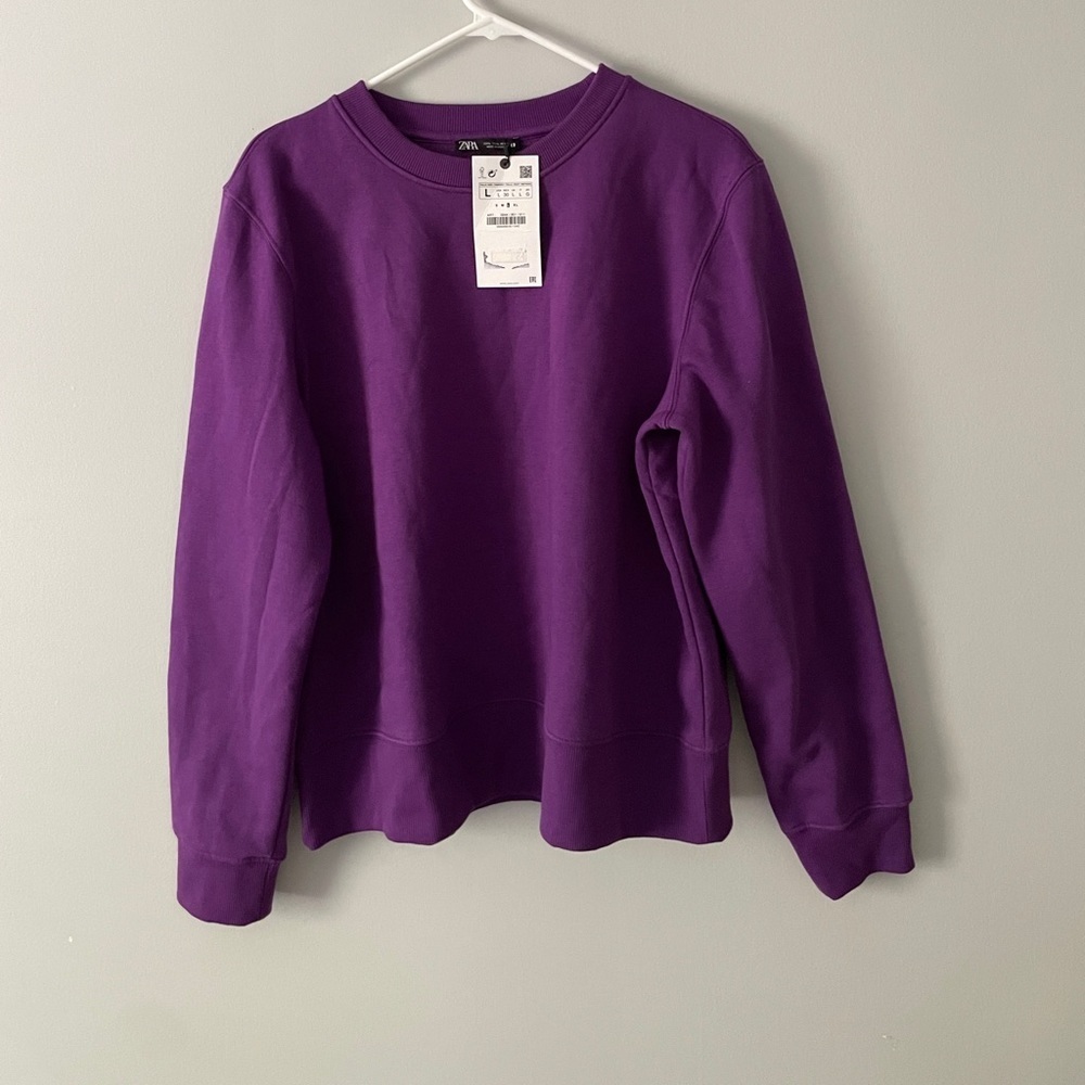 NWT basic Ribbed Sweatshirt 10 - Picture 7 of 9